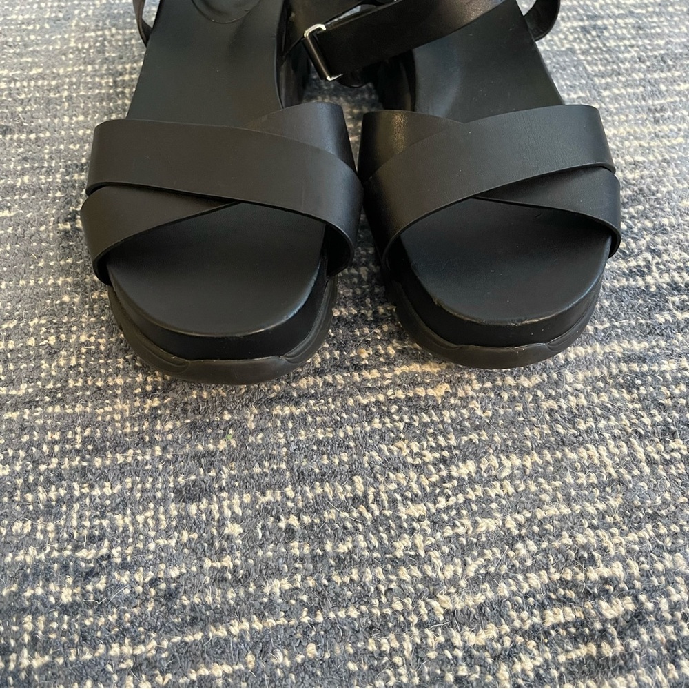 Cole Haan ZeroGrand Leather Platform Sandals - Picture 6 of 12